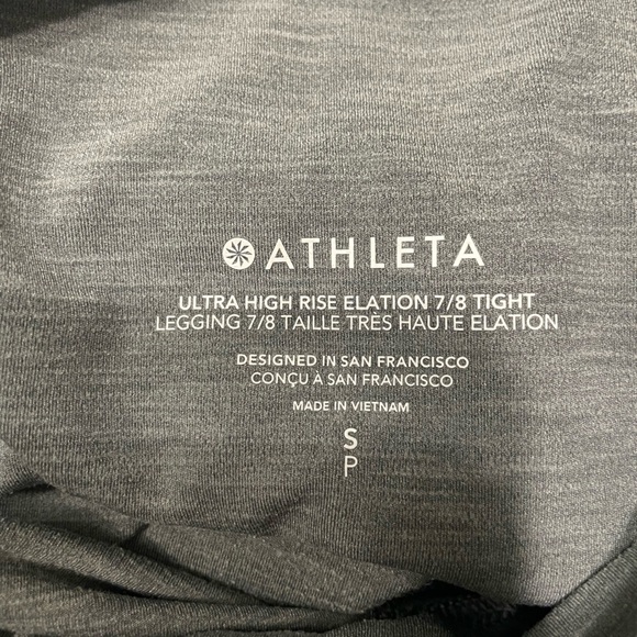 Athleta Ultra High Rise Elation 7/8 leggings, grey, size small - Picture 2 of 5